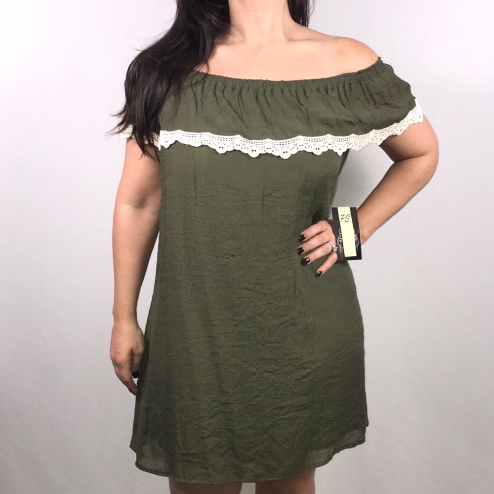 Bohemian Peep Shoulder Dress